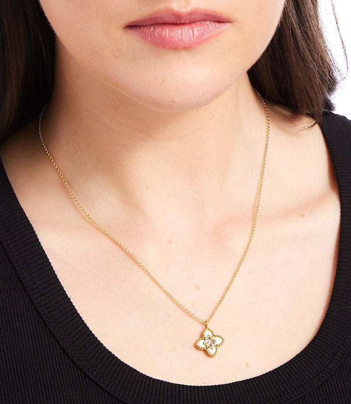 Diamond Lotus Necklace