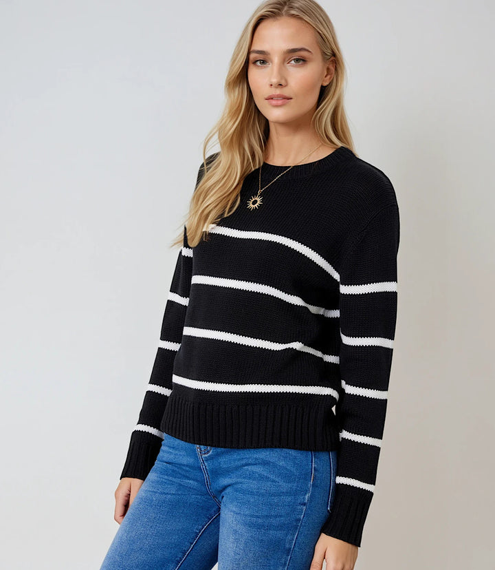 Stripe Crewneck Sweater