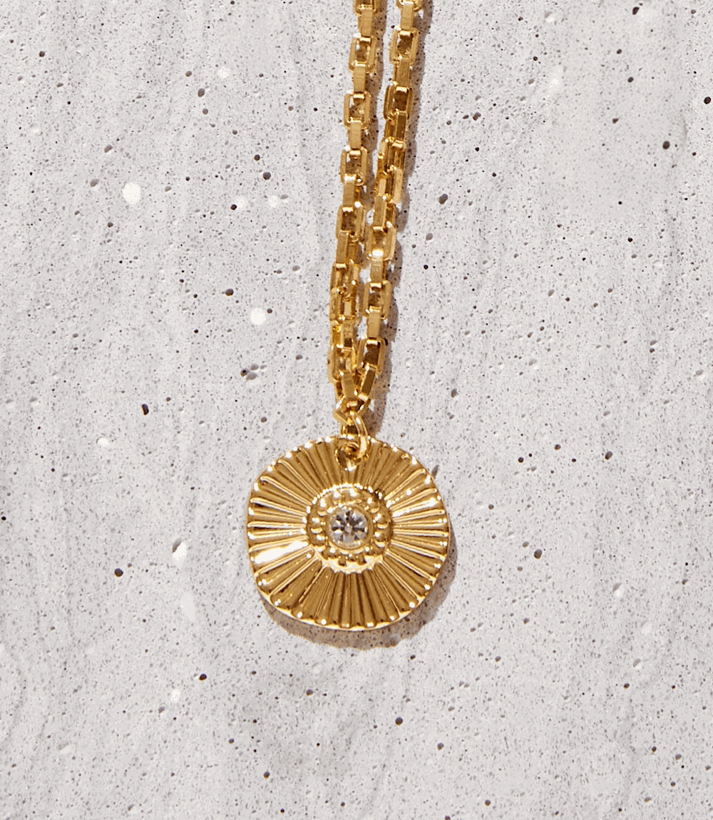 Radiant Sun Pendant Necklace