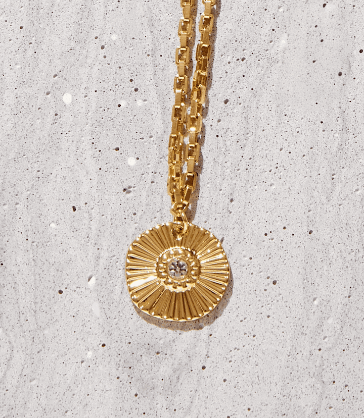 Radiant Sun Pendant Necklace