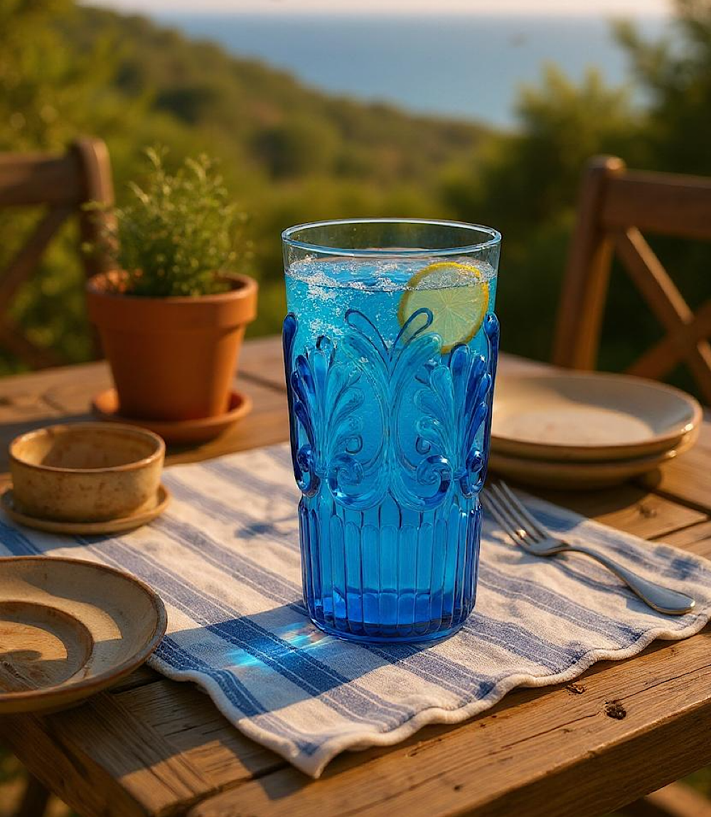 Acrylic Fleur Drinking Glass