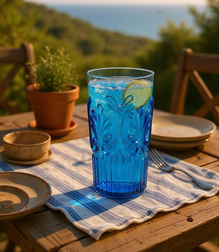 Acrylic Fleur Drinking Glass