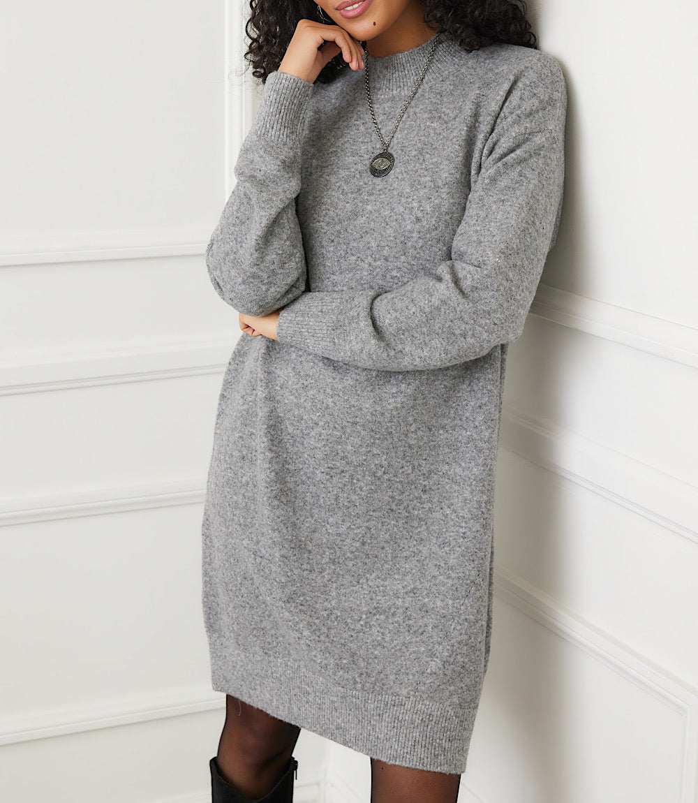 Mock Neck Sweater Dress
