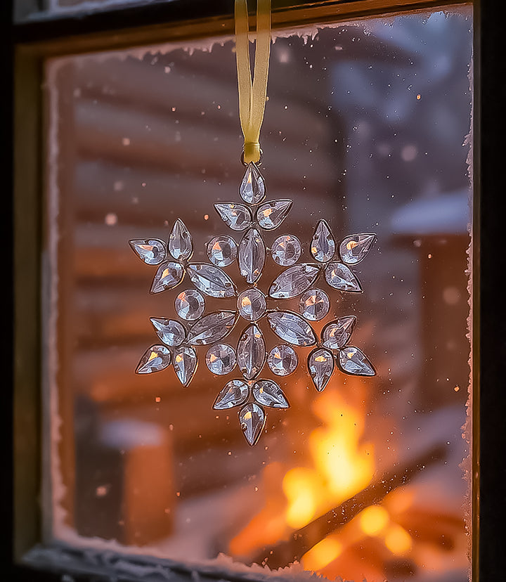 Silver Snowflake Ornament