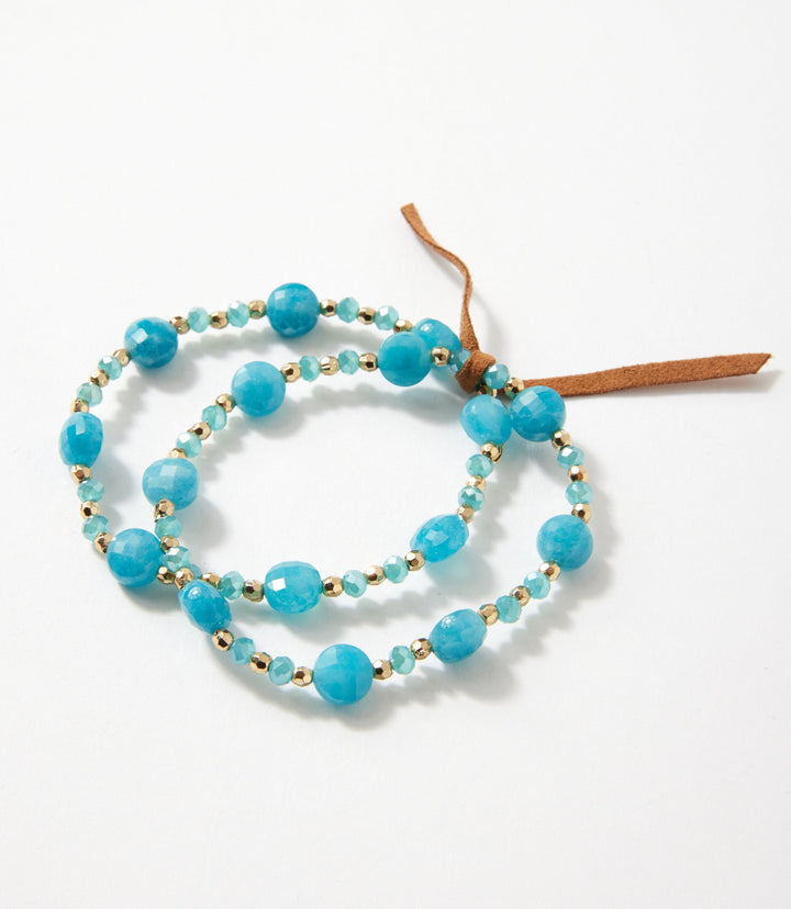 Beaded Bracelets, Set Of 2