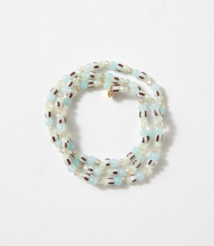 Glass Bead Wrap Bracelet