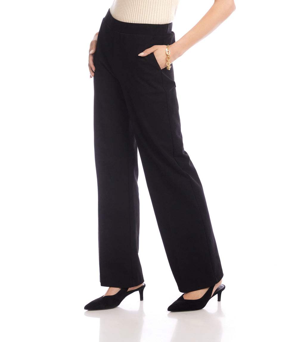 Karen Kane Women's Emily Straight Leg Pants - Black - Size P/M Karen Kane Women's Emily Straight Leg Pants - Black - Size P/M