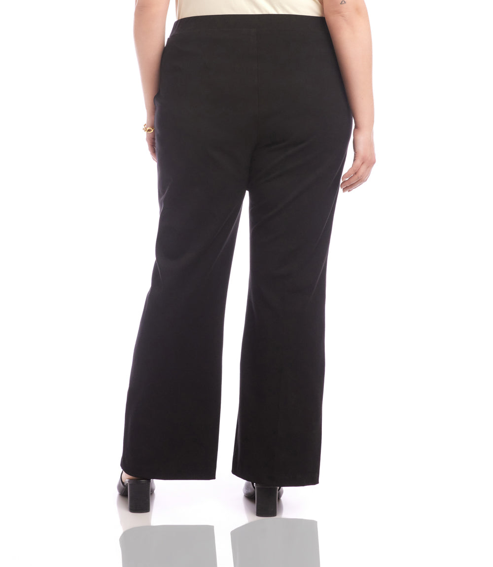 dress pants for plus size women Karen Kane Women's Emily Straight Leg Pants - Black