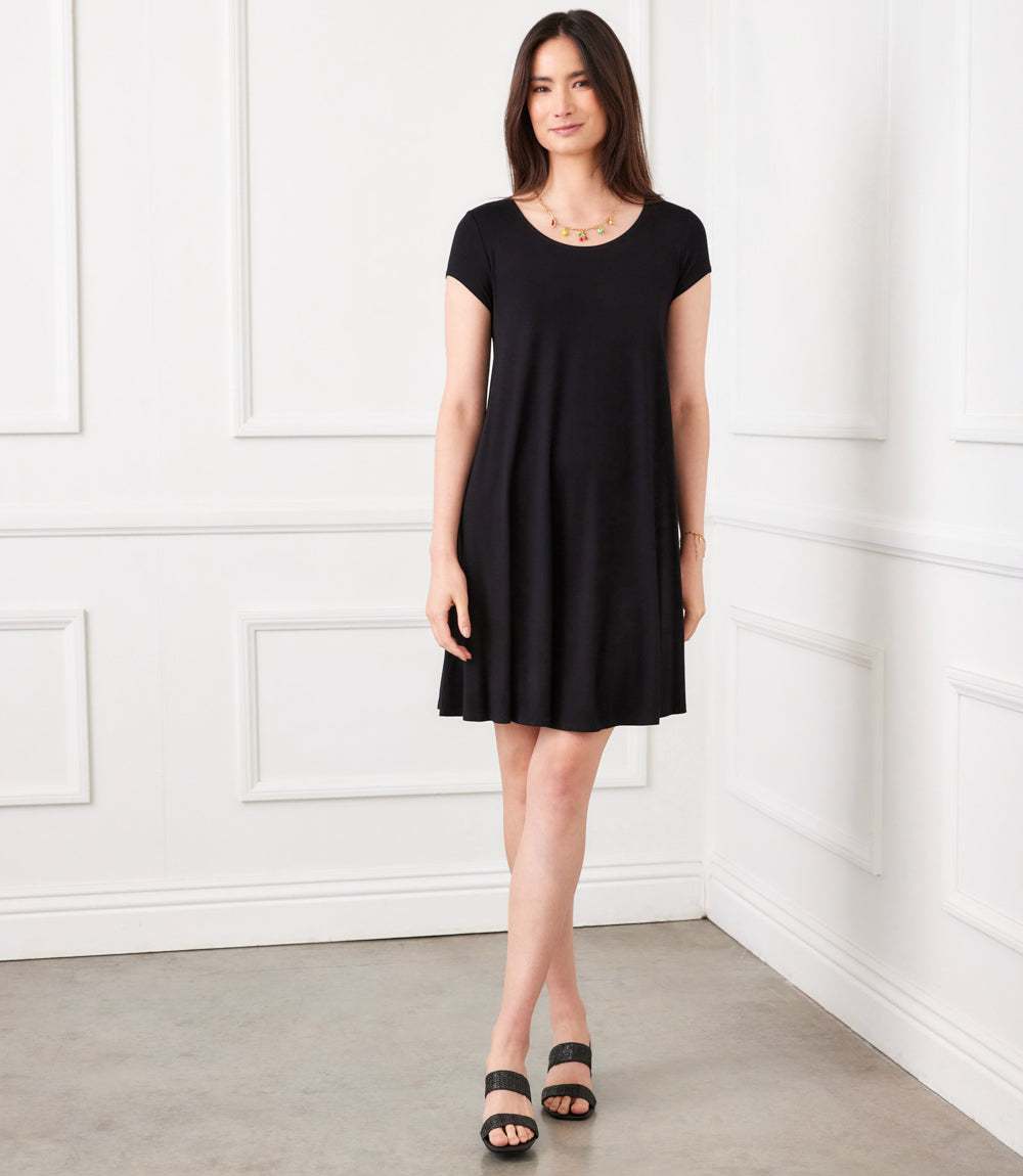 Karen Kane Women's Maggie Trapeze Dress - Black Karen Kane Women's Maggie Trapeze Dress - Black