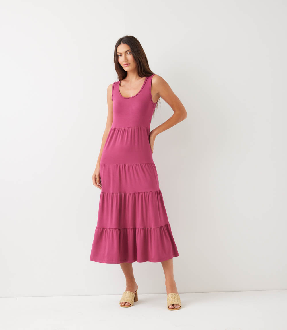 Tiered Midi Dress