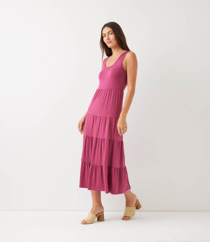 Tiered Midi Dress