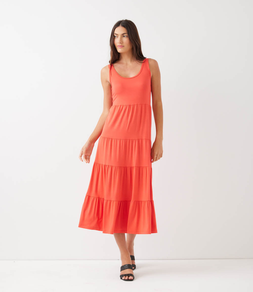 Tiered Midi Dress