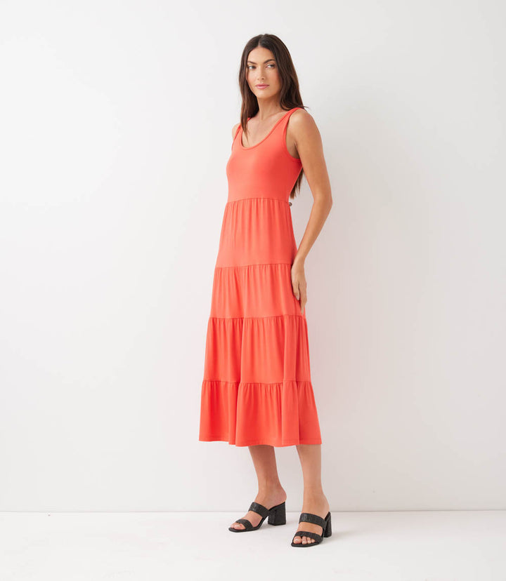 Tiered Midi Dress