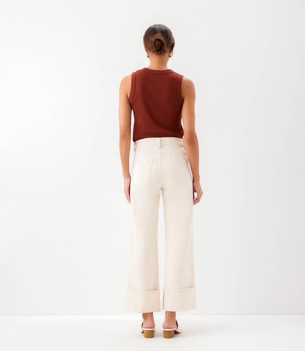 Cuffed Cropped Jeans