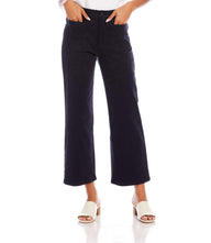 Lauren Patch Pocket Cropped Pants with wide-leg fit and front patch pockets