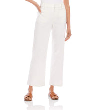 Lauren Patch Pocket cropped wide-leg pants with front and back pockets, belt loops, and high-rise fit