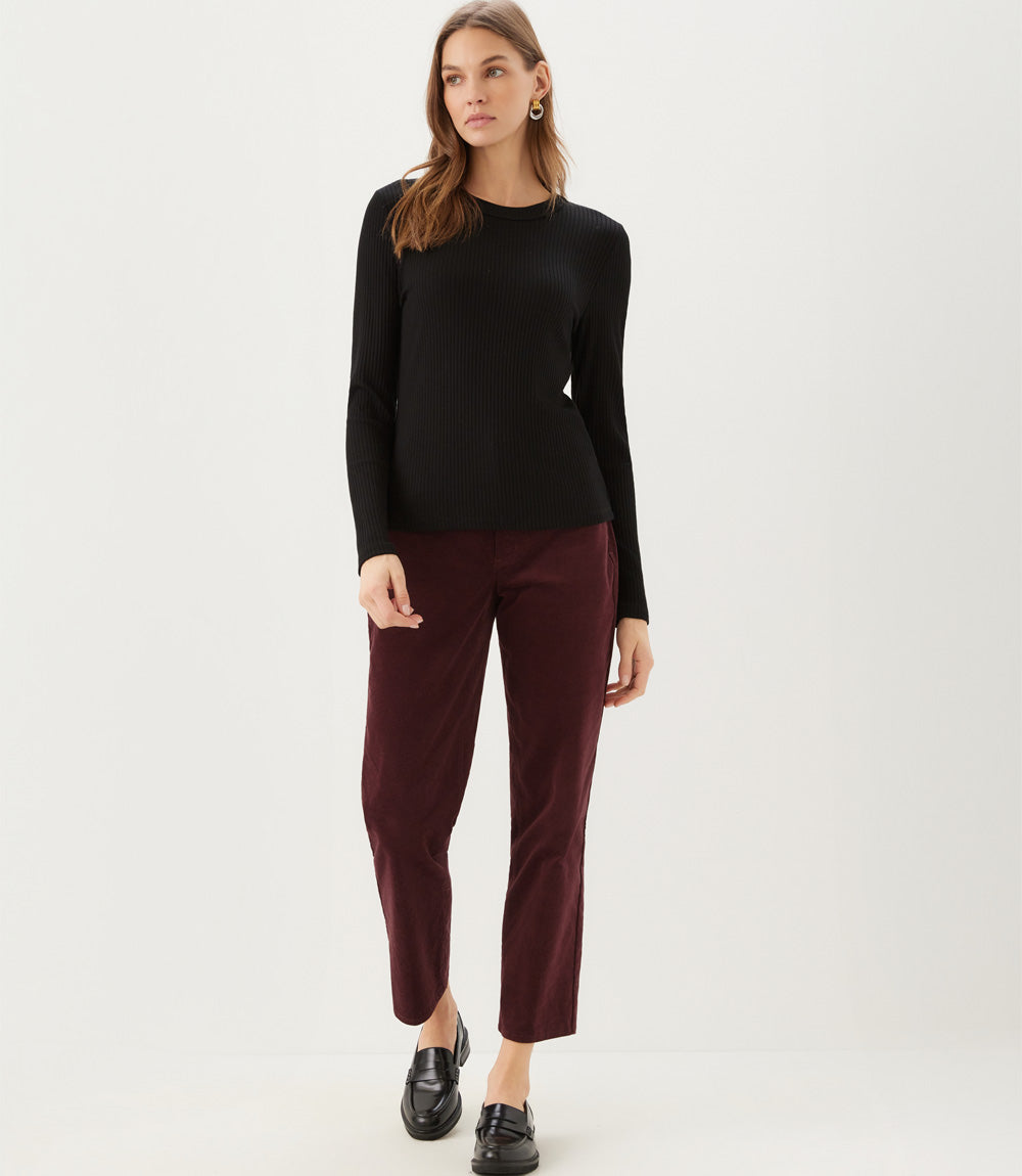 Ribbed Long Sleeve Top