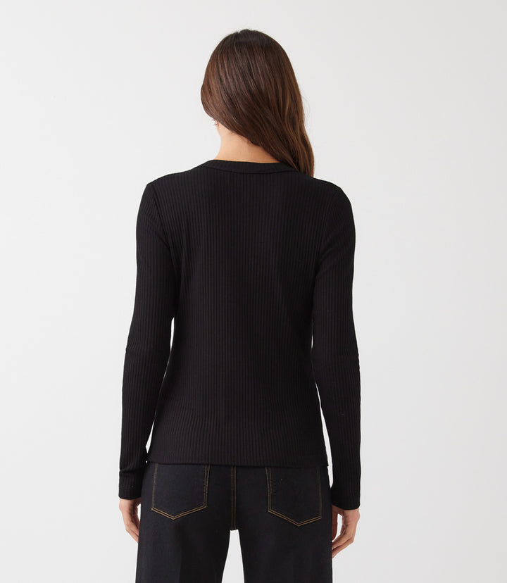 Ribbed Long Sleeve Top