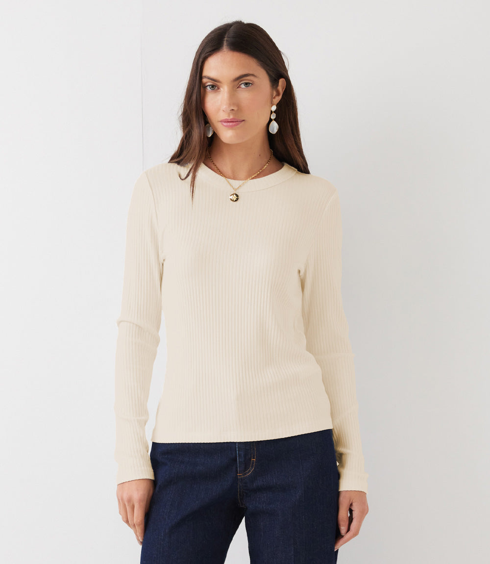 Ribbed Long Sleeve Top