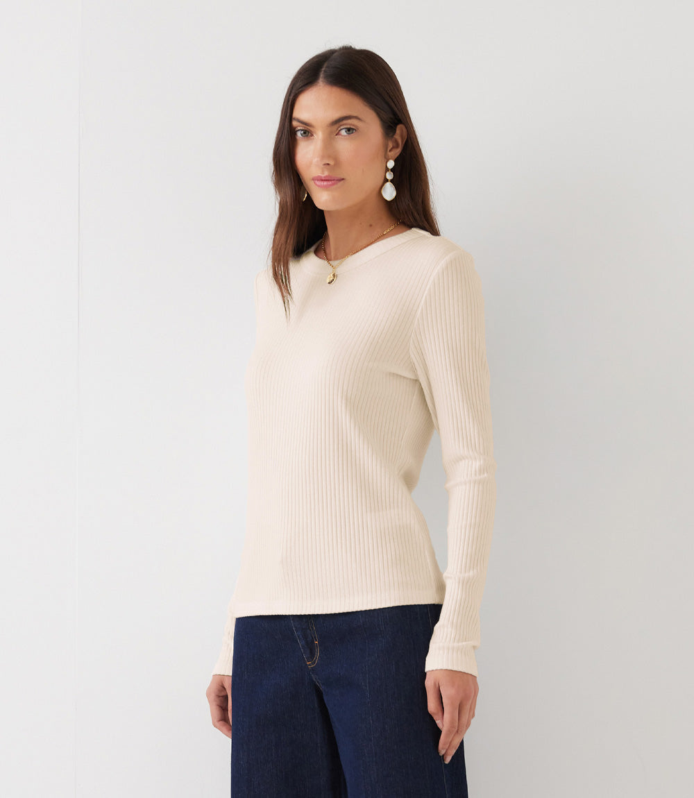 Ribbed Long Sleeve Top