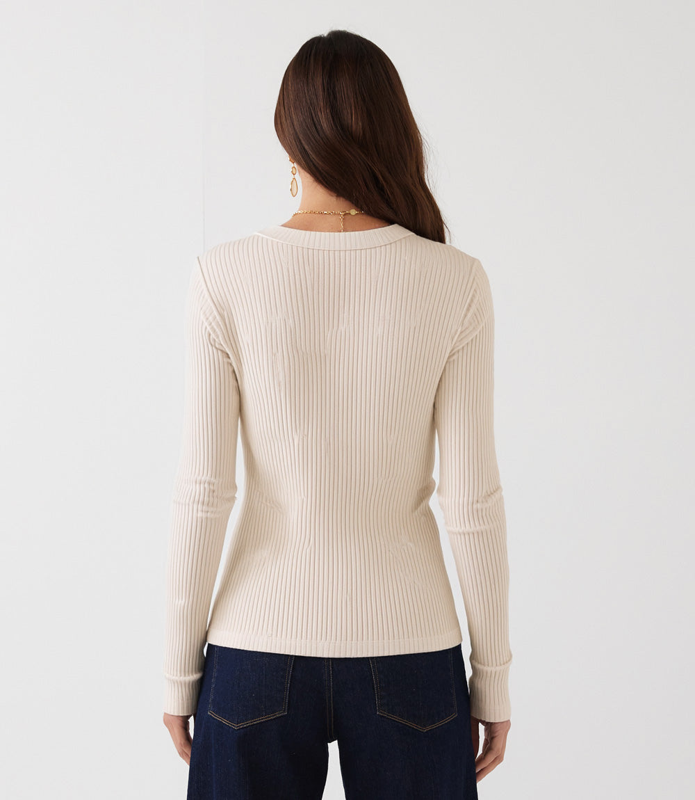 Ribbed Long Sleeve Top
