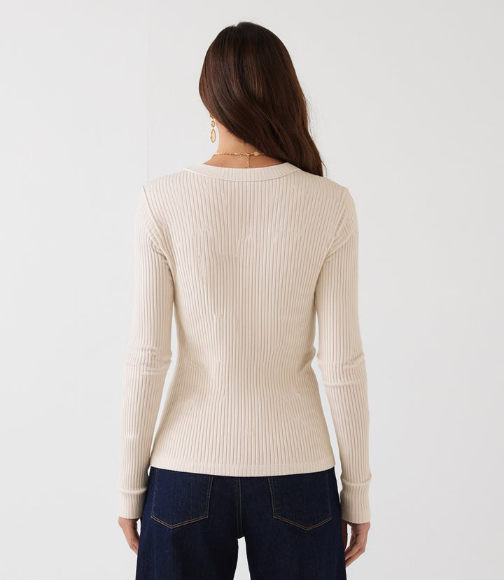 Ribbed Long Sleeve Top