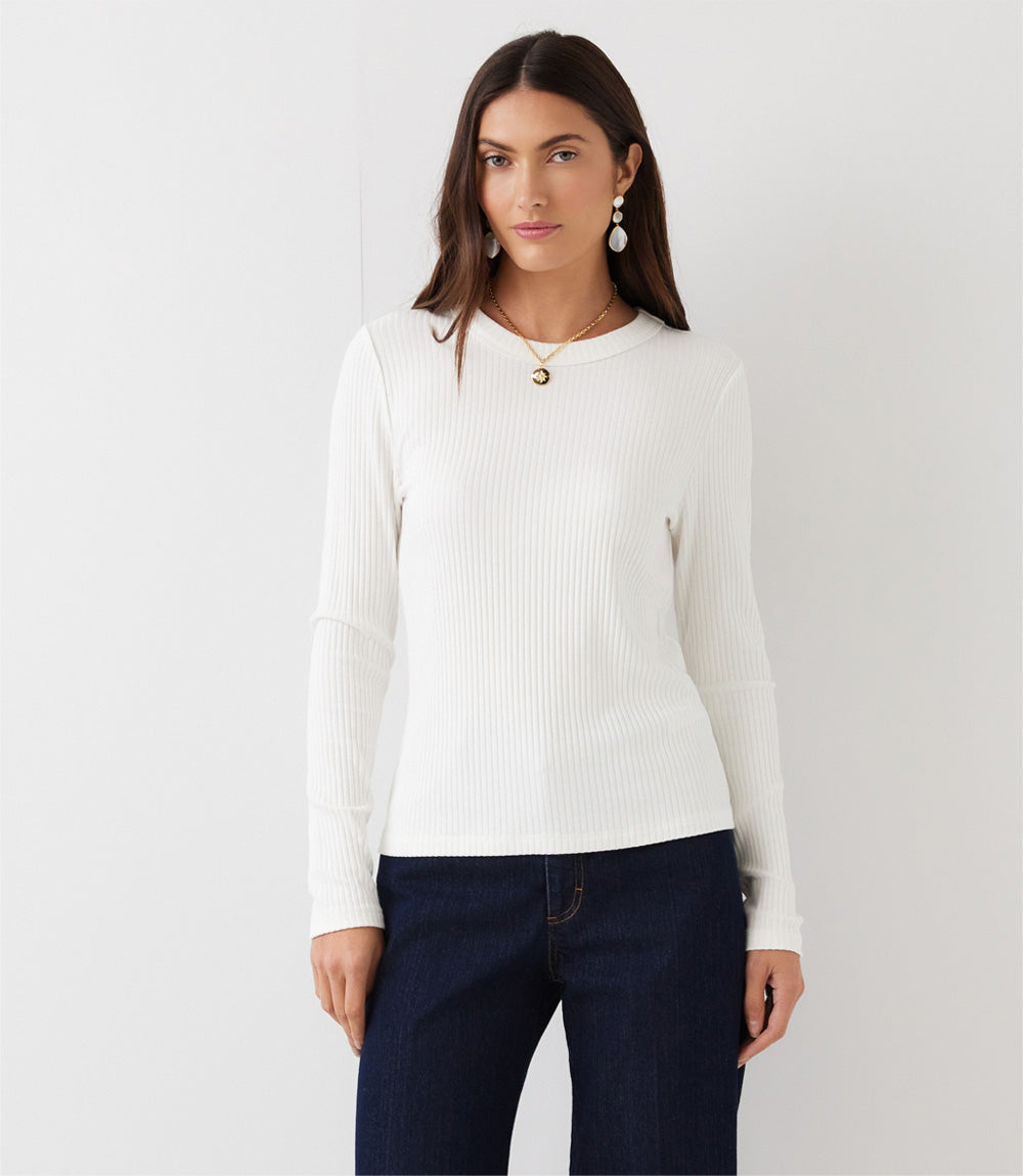 Ribbed Long Sleeve Top