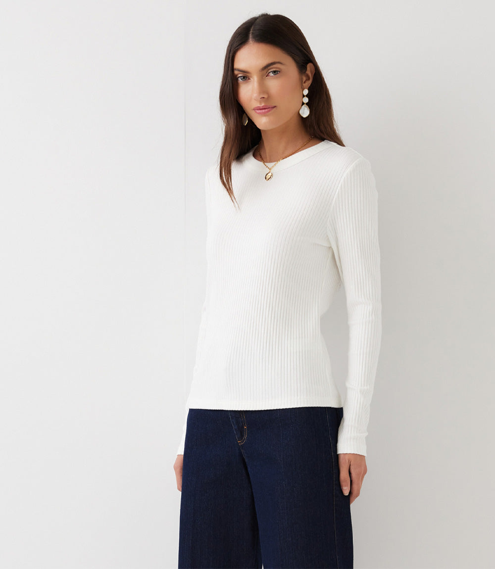 Ribbed Long Sleeve Top