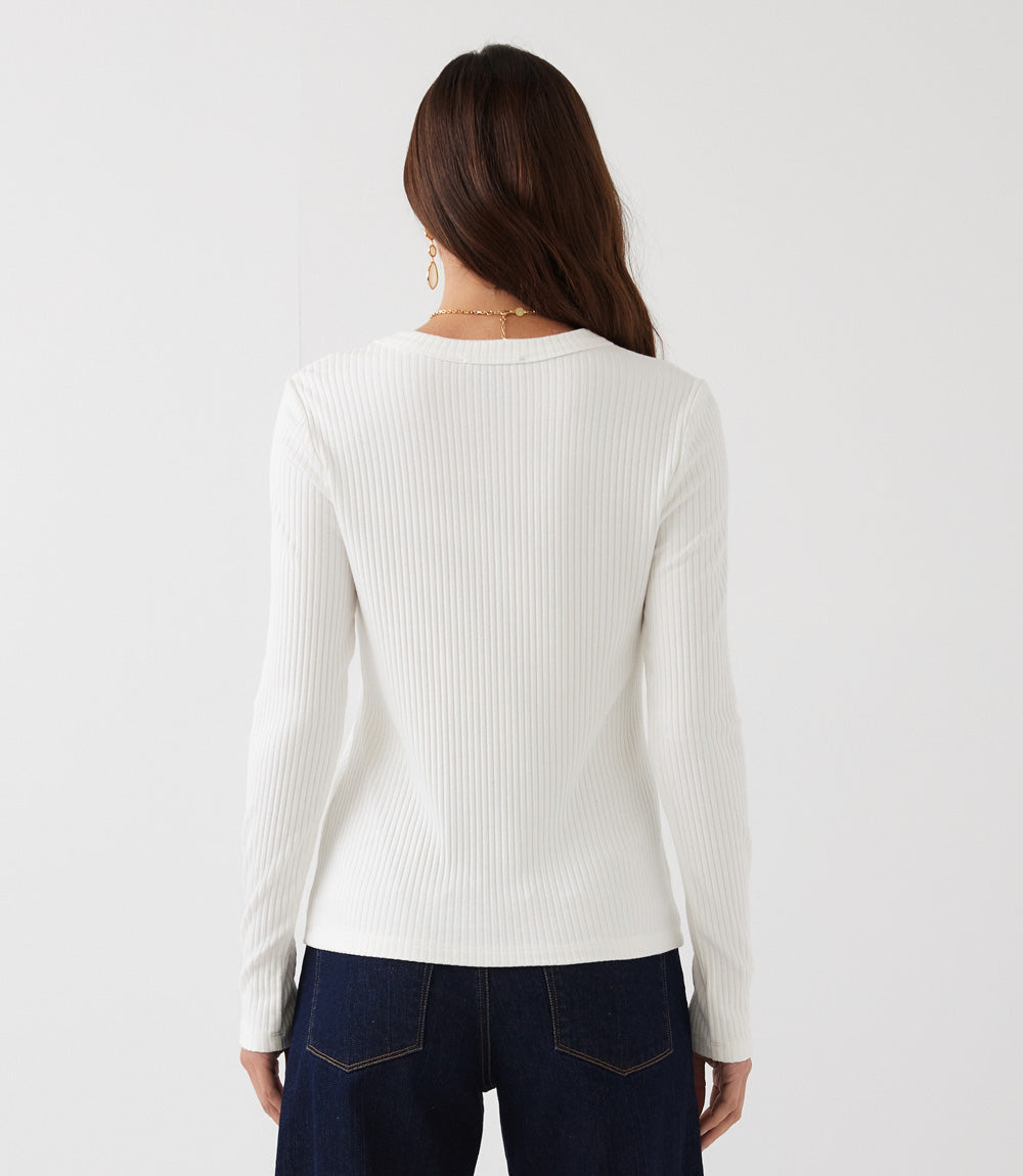 Ribbed Long Sleeve Top