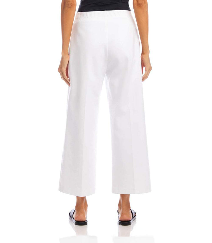 Petite Size Cropped Wide-Leg Pants