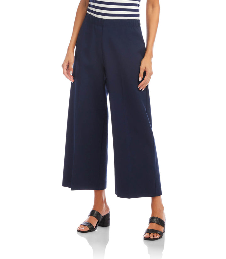 Cropped Wide-Leg Pants