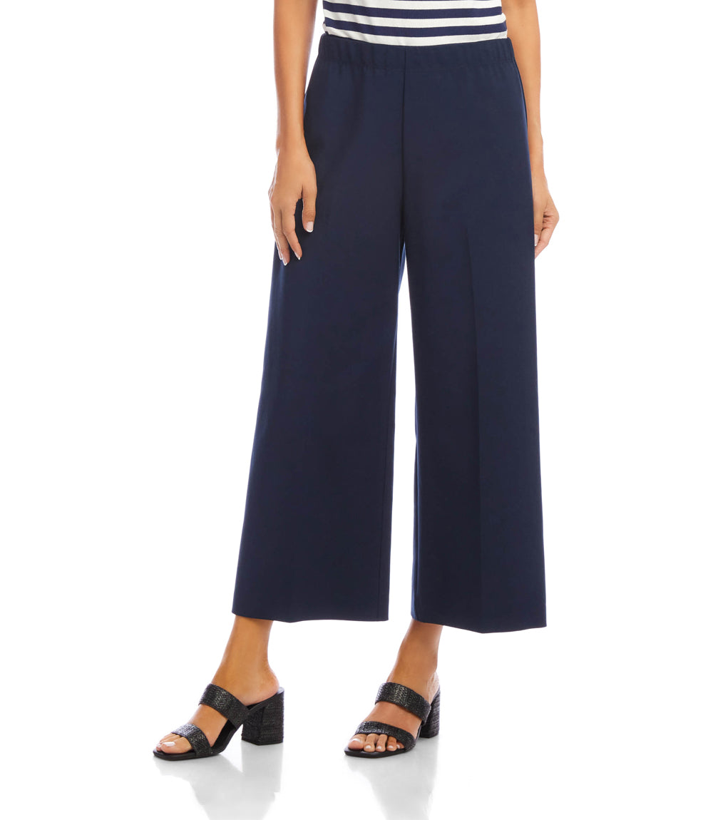 Cropped Wide-Leg Pants