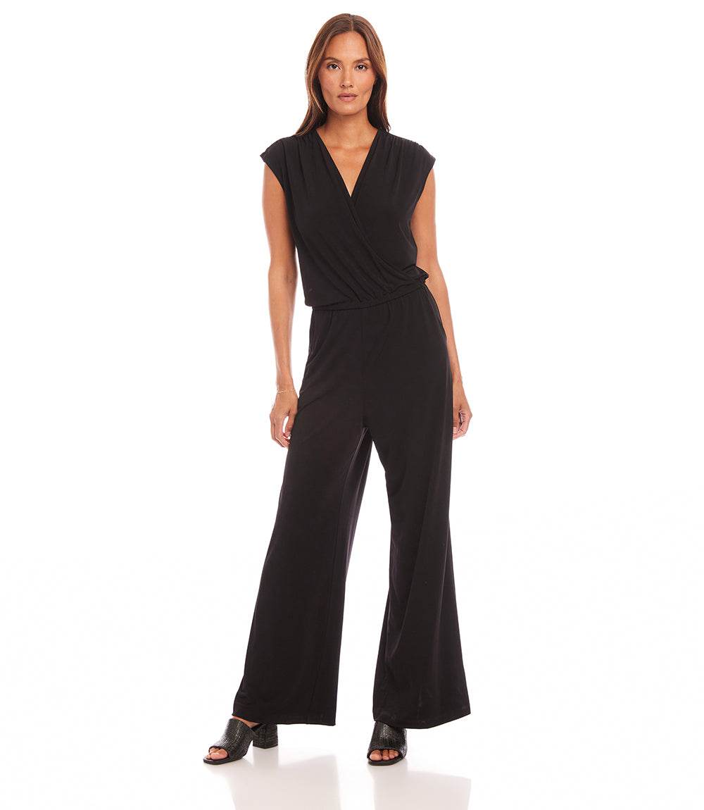 Karentoショップ Sleeveless Travel Jersey Jumpsuit - Lightweight & Wrinkle