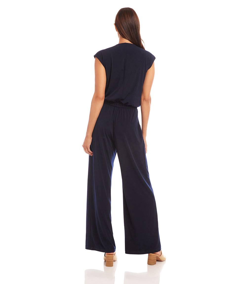 Sleeveless Travel Jersey Jumpsuit