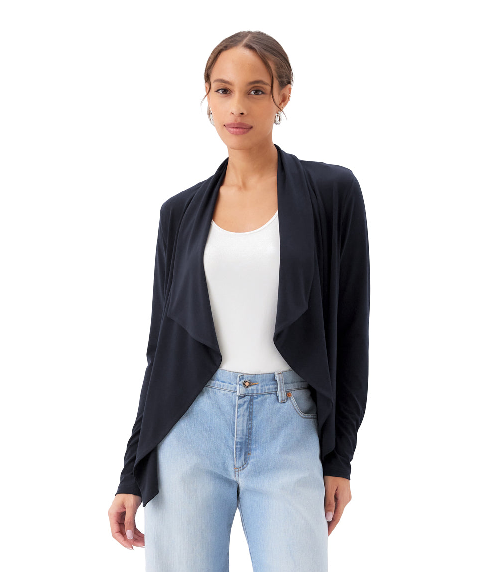 Drape Travel Jersey Cardigan
