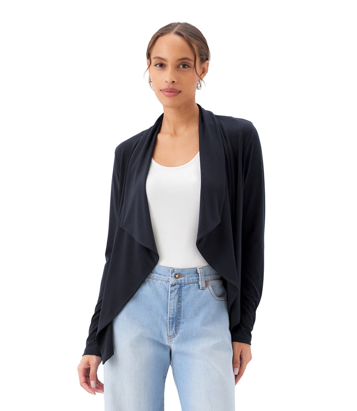 Drape Travel Jersey Cardigan