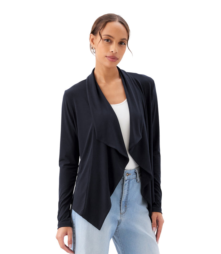 Drape Travel Jersey Cardigan
