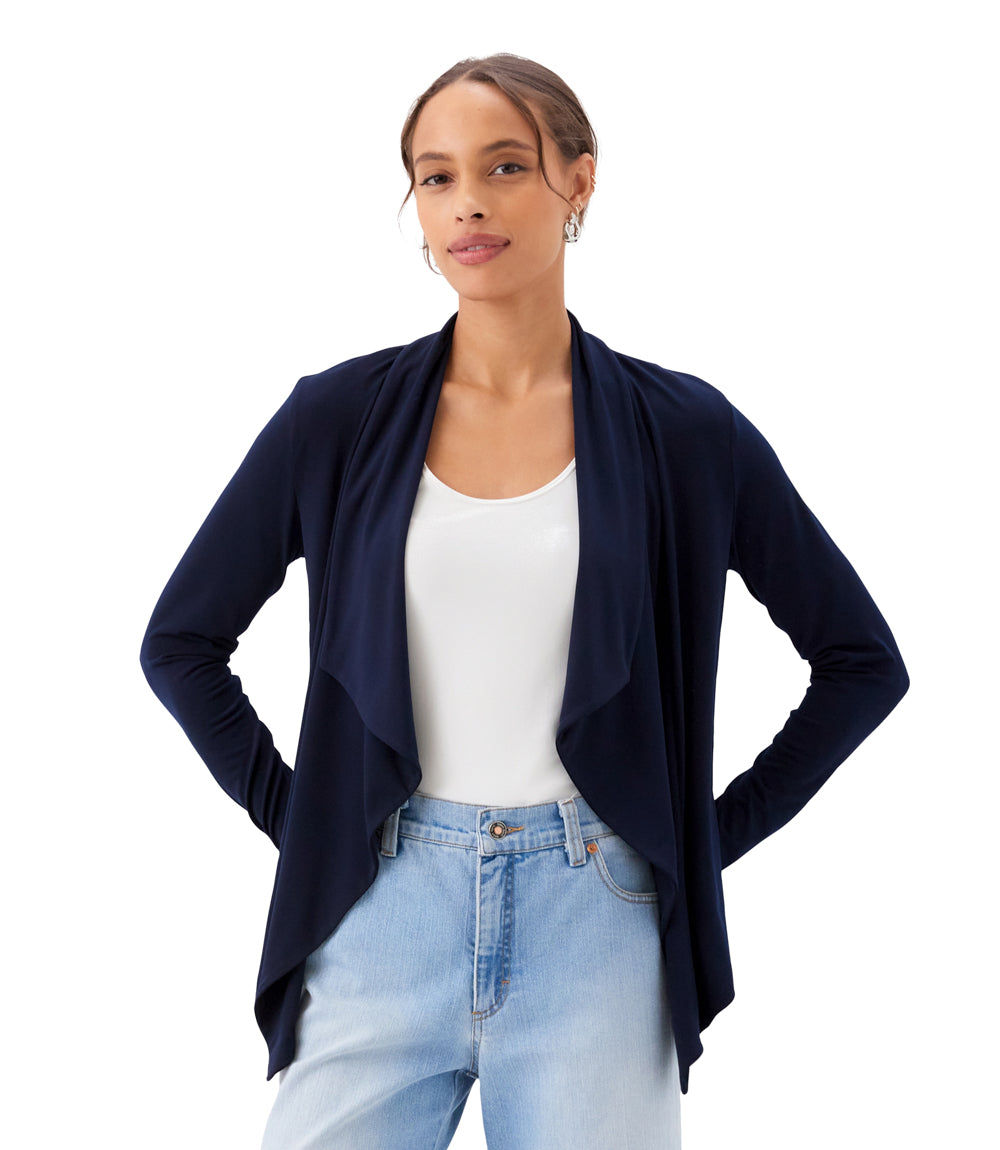 Drape Travel Jersey Cardigan