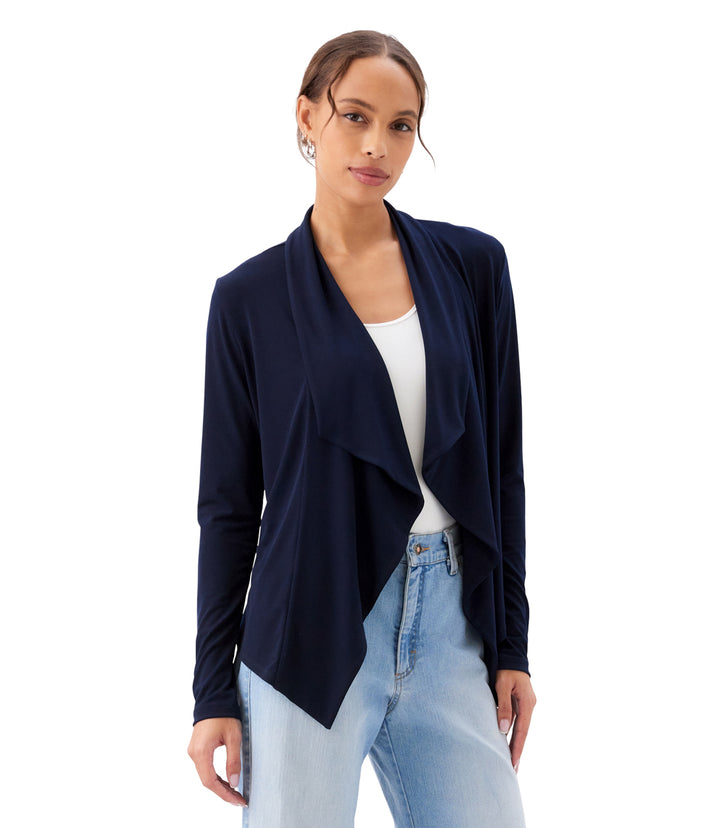 Drape Travel Jersey Cardigan