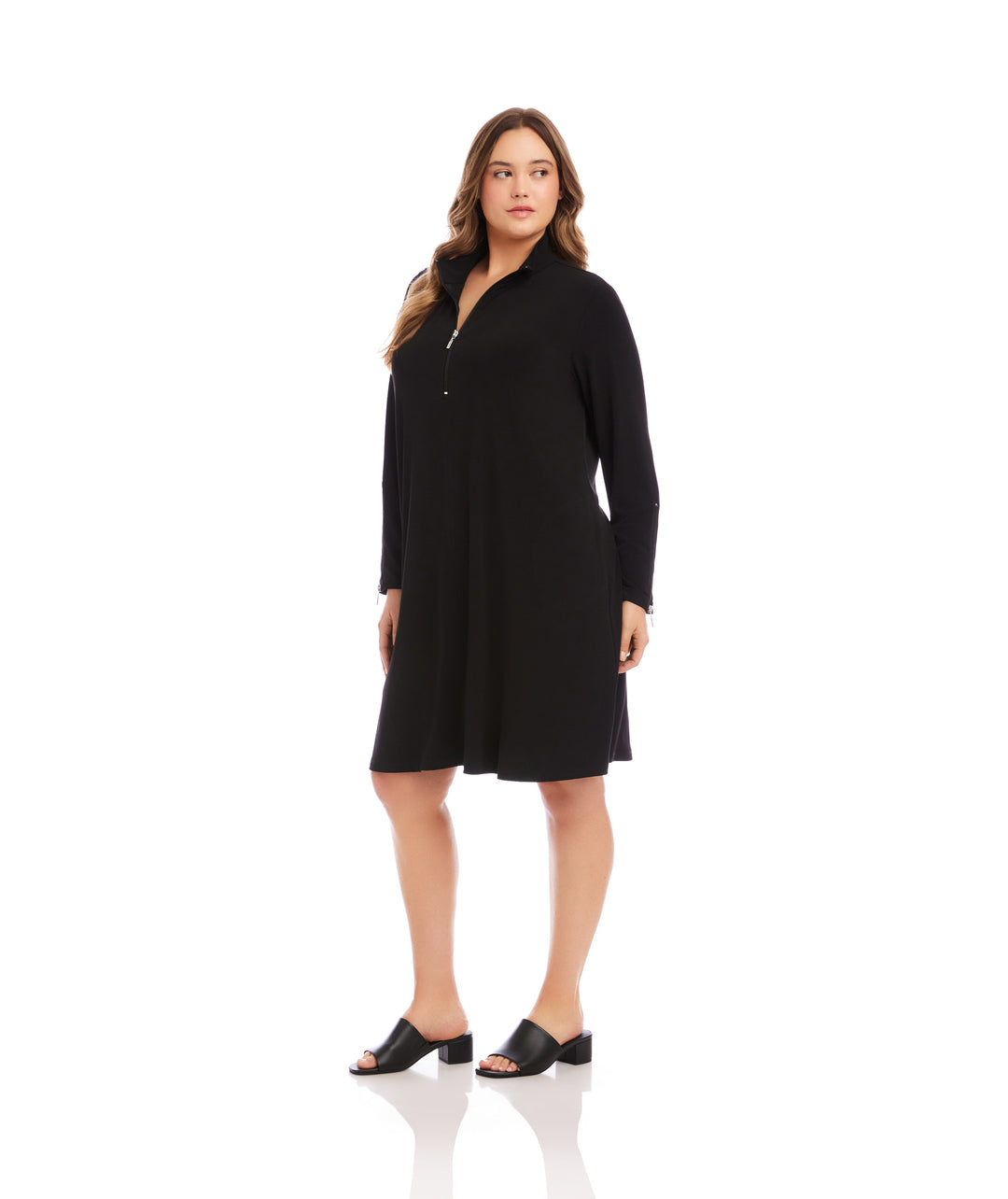 jersey shirt dress plus size Plus Size Donnie Drawstring Shirt Dress