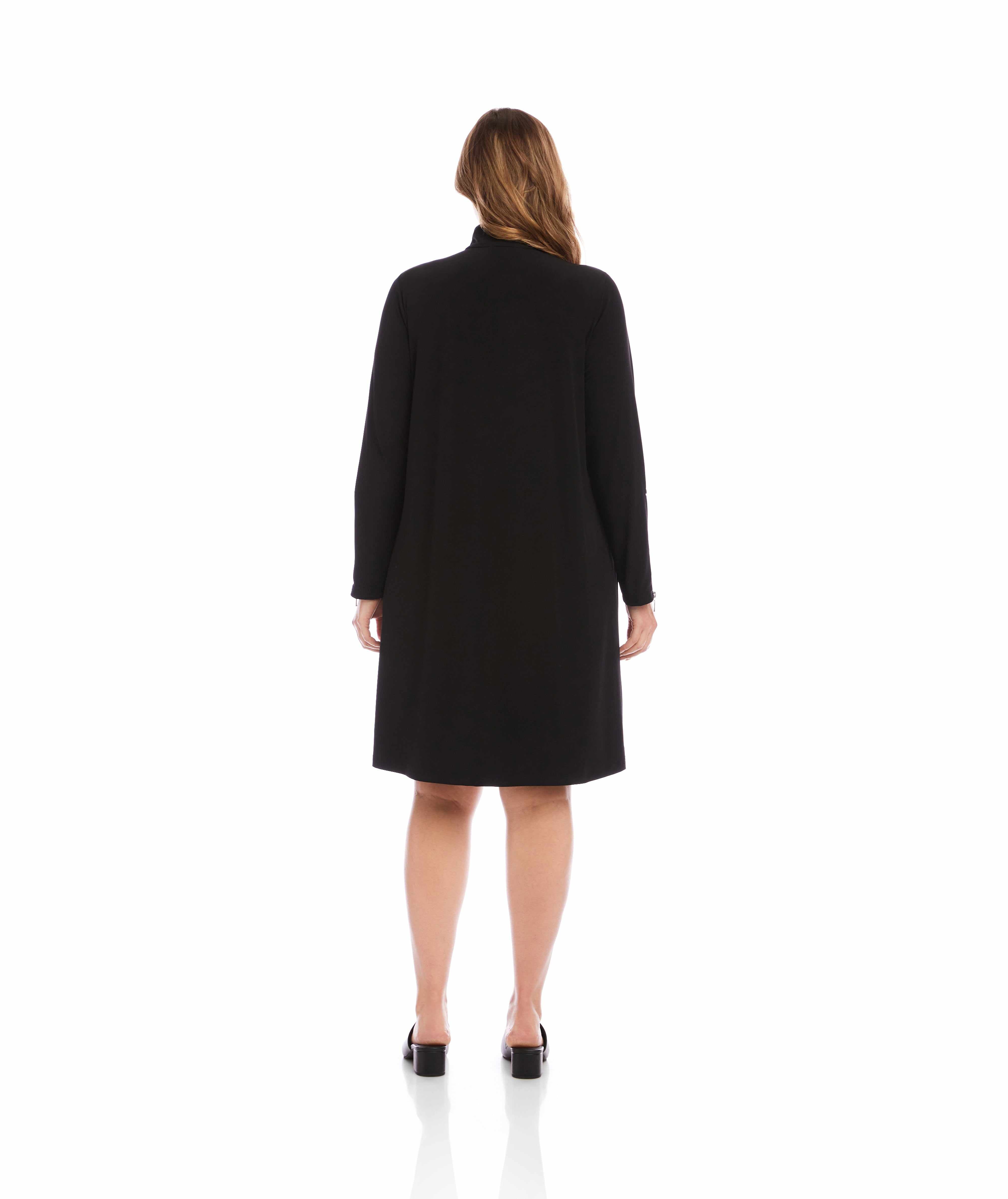 Plus Size Zip-Up Travel Jersey Dress – Karen Kane