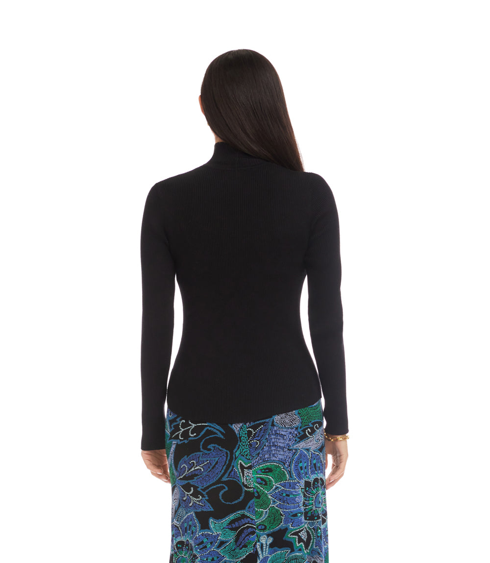 Ribbed Turtleneck Sweater