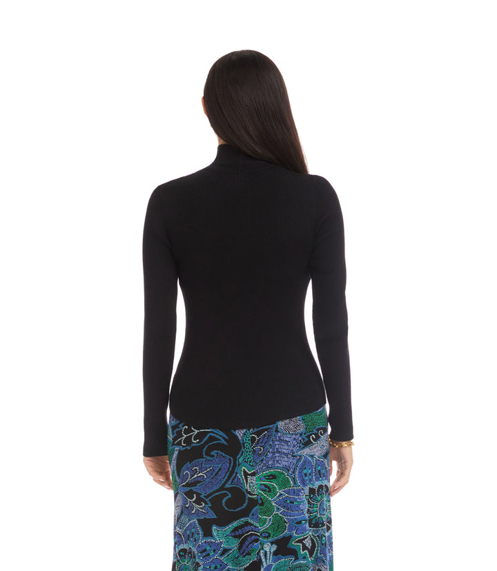 Ribbed Turtleneck Sweater