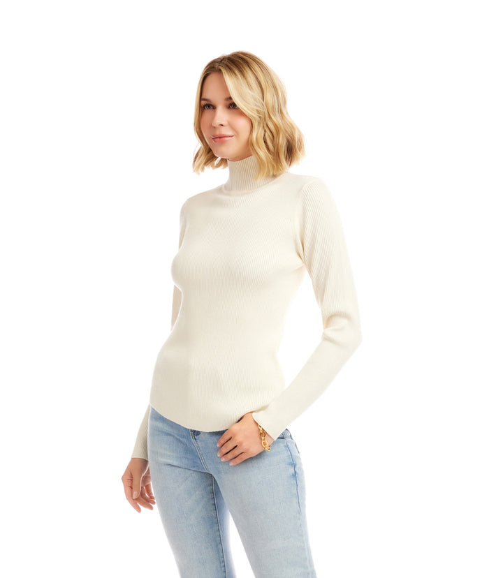 Ribbed Turtleneck Sweater