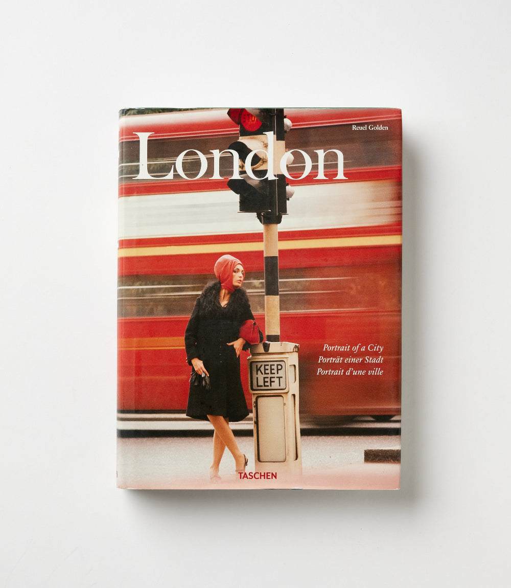 London Portrait Of A City hardcover book with vintage London street scene cover photograph