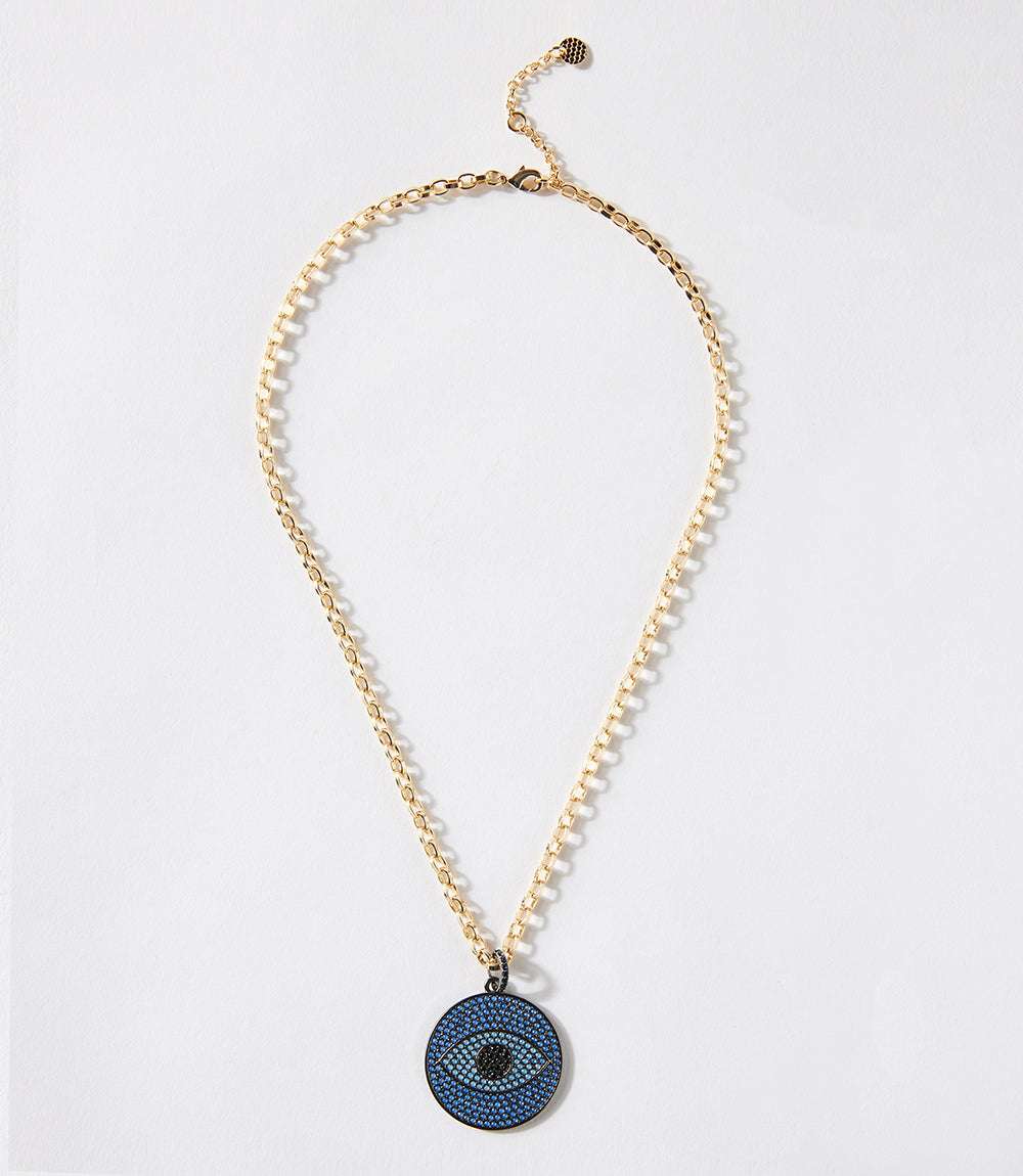 Pavé Crystal Pendant Necklace