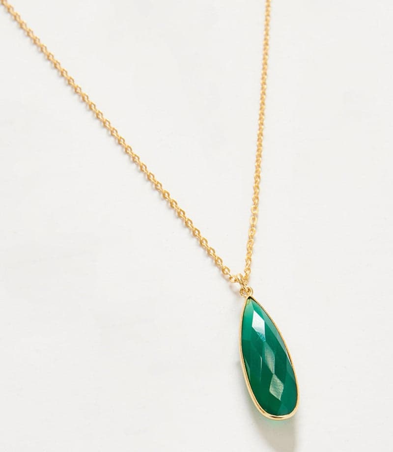 Green Onyx Quartz Necklace
