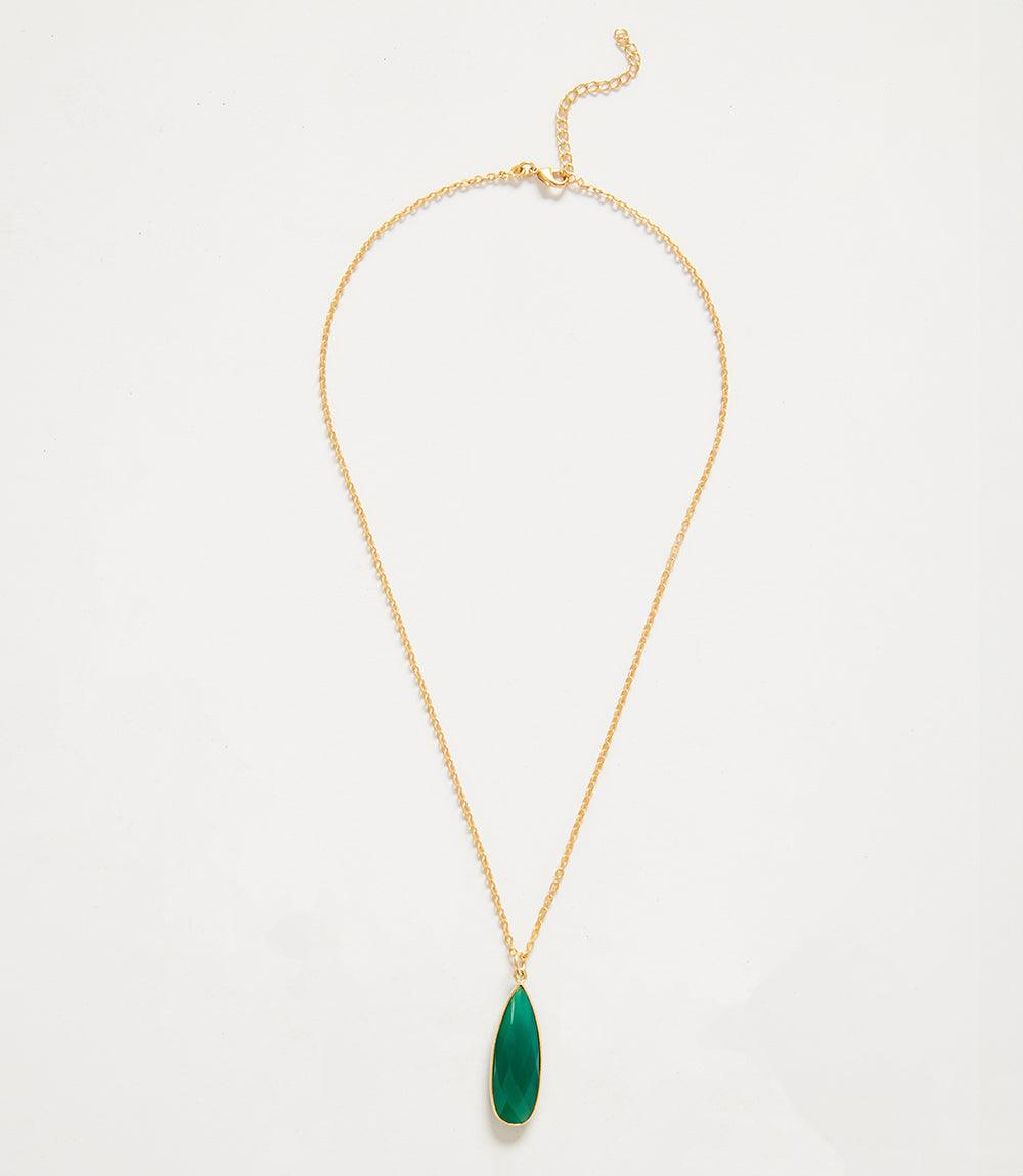 Green Onyx Quartz Necklace