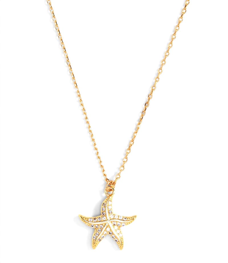 Small Pavé Starfish Necklace