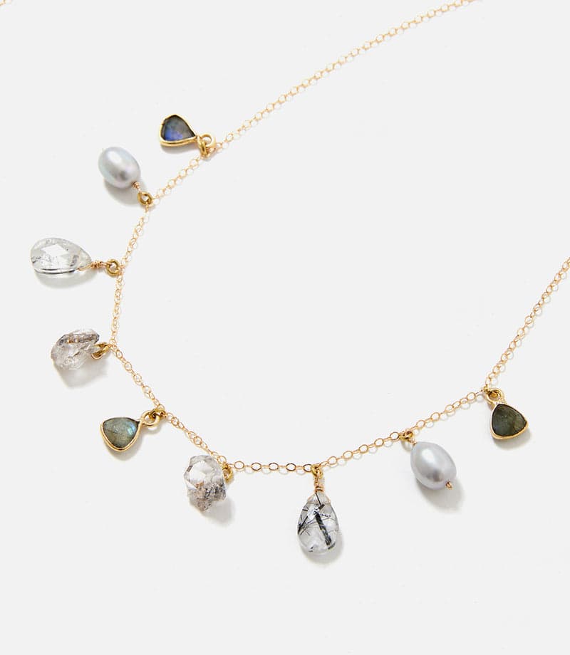 Gemstone And Crystal Necklace